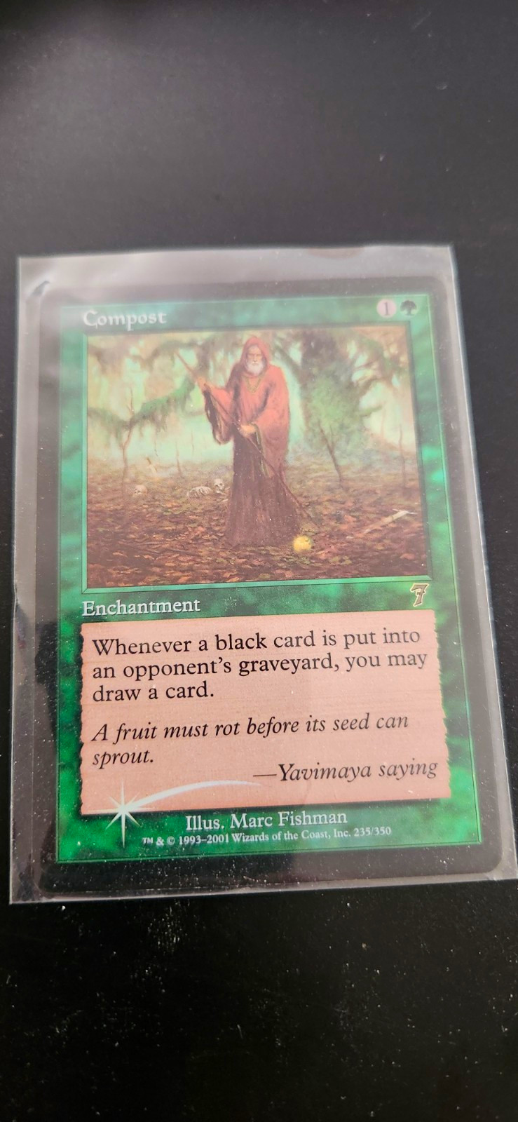 Magic: The Gathering Compost 235/350 7th Edition Green Enchantment Uncommon Foil