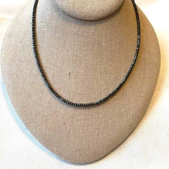 Collar de cuentas iridiscentes vintage de bronce Milor Italia 19" Foto 2 de 4