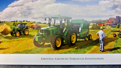 John Deere POSTER ART Driving Growth Through Innovation #458 Signed 6000 Tractor - Picture 9 of 11