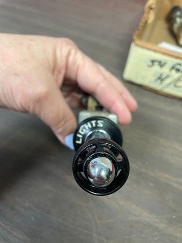 1954 FORD CAR HEADLIGHT SWITCH WITH KNOB BEZEL 625 - Picture 3 of 3