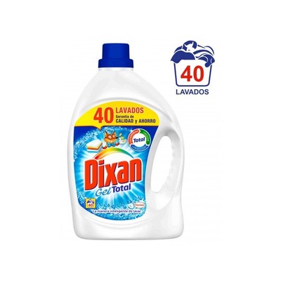 Dixan Gel Detergente Regular Más Concentrado 2L (40 dosis)
