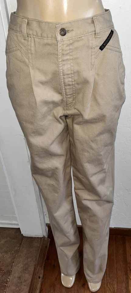 Jeans Western Rocky Mountain Rockies de Colección Años 80 90 Cintura Alta Bronceado Desnudo-32/13 Foto 3 de 4