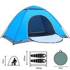2-3 Person Man Family Tent Instant Pop Up Tent Breathable Outdoor Camping Hiking