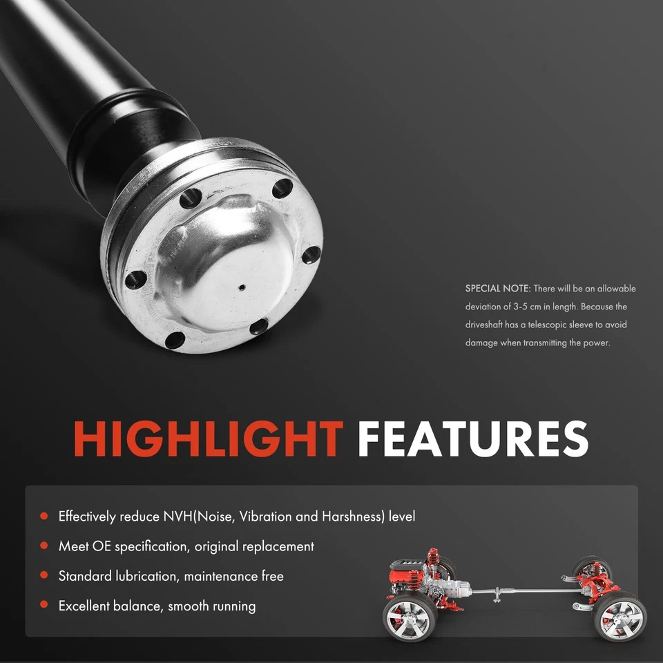 Nuevo conjunto de eje de transmisión trasero para Volvo S60 2003 2004-2009 L5 2,5 L AWD Foto 4 de 4