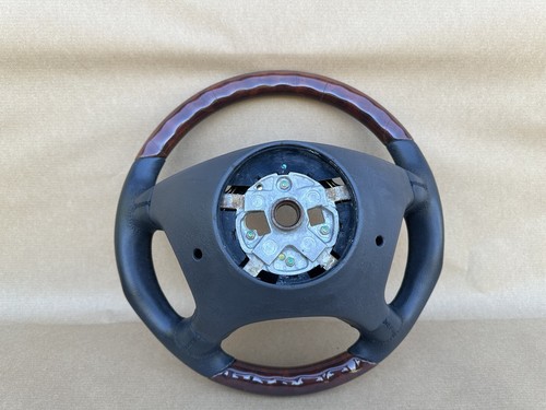 Mercedes W140 W210 S 1993-1999 Clase E AMG Sport negro moldura de madera volante - Imagen 9 de 16