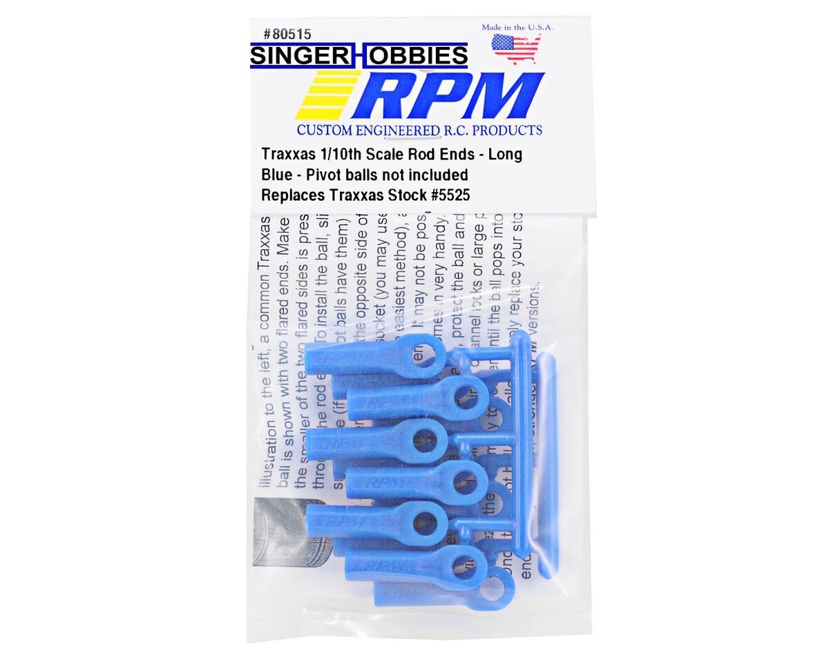A RPM 80515 Long Rod Ends, for Traxxas Slash 4x4, and Rustler 4x4