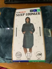 32 Degrees Heat cozy hooded sleep lounger Teal Size L/XL