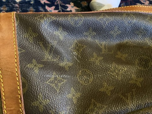 RARE 1970s LOUIS VUITTON MONOGRAM TRAVEL DUFFLE BAG - Picture 22 of 24
