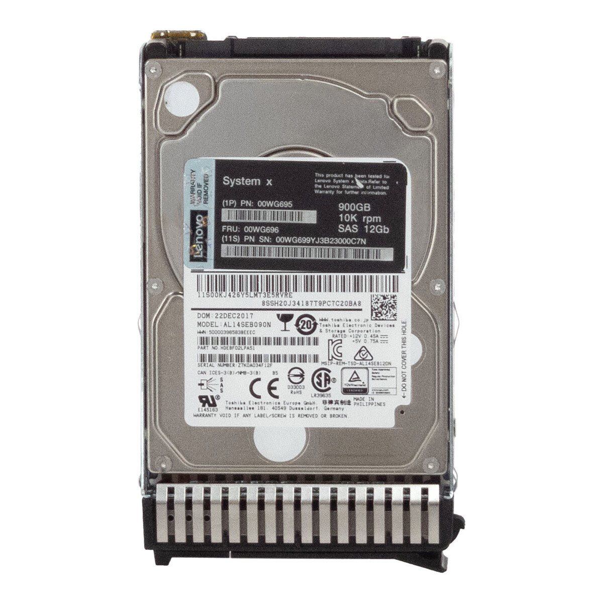 Hard Drive Lenovo 00WG696 00WG695 AL15SEB090N 900GB 10K