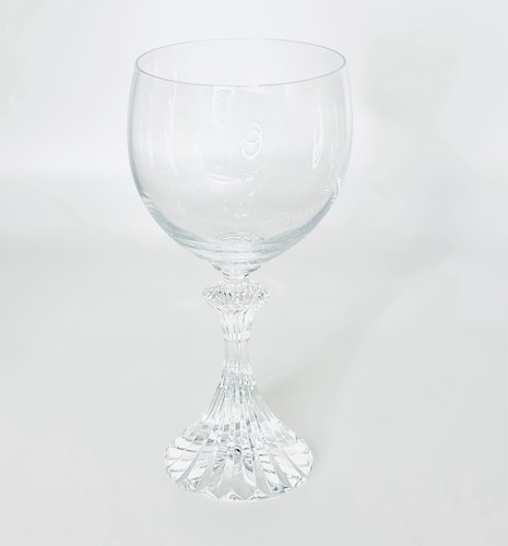 Mikasa THE RITZ Clear Crystal Ribbed Textured 7” Glass Water Goblet MINT - Picture 2 of 4