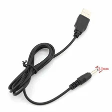 USB to DC 3.5mm 5V charging cable for Rechargeable flashlight headlamp charge US