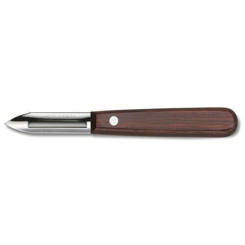 Victorinox Wooden Handle Potato Peeler Stainless Steel Pointed Tip High Quality - Bild 2 von 5