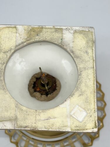 Bidasoa Reticulated Open Basket On Stand Compote Porcelain W/ Gold - Picture 6 of 9