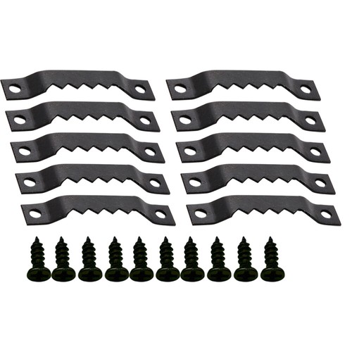 300 Pcs Black Jagged Hanging Picture Hanger Hooks Single Cross-stitch
