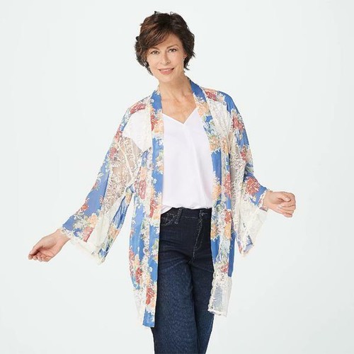 Laurie Felt Floral Lace Cardigan 