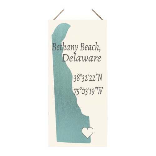 Letrero de madera náutica JennyGems Bethany Beach, Delaware | Hecho en EE. UU. - Imagen 9 de 10