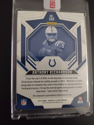2023 Panini Rookies & Stars Anthony Richardson RC Rookie AUTO