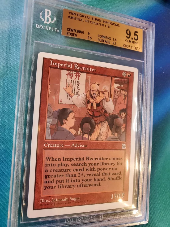 Imperial Recruiter * BGS 9.5 graded * MTG Portal Three Kingdoms (P3K) - Image 2 of 4