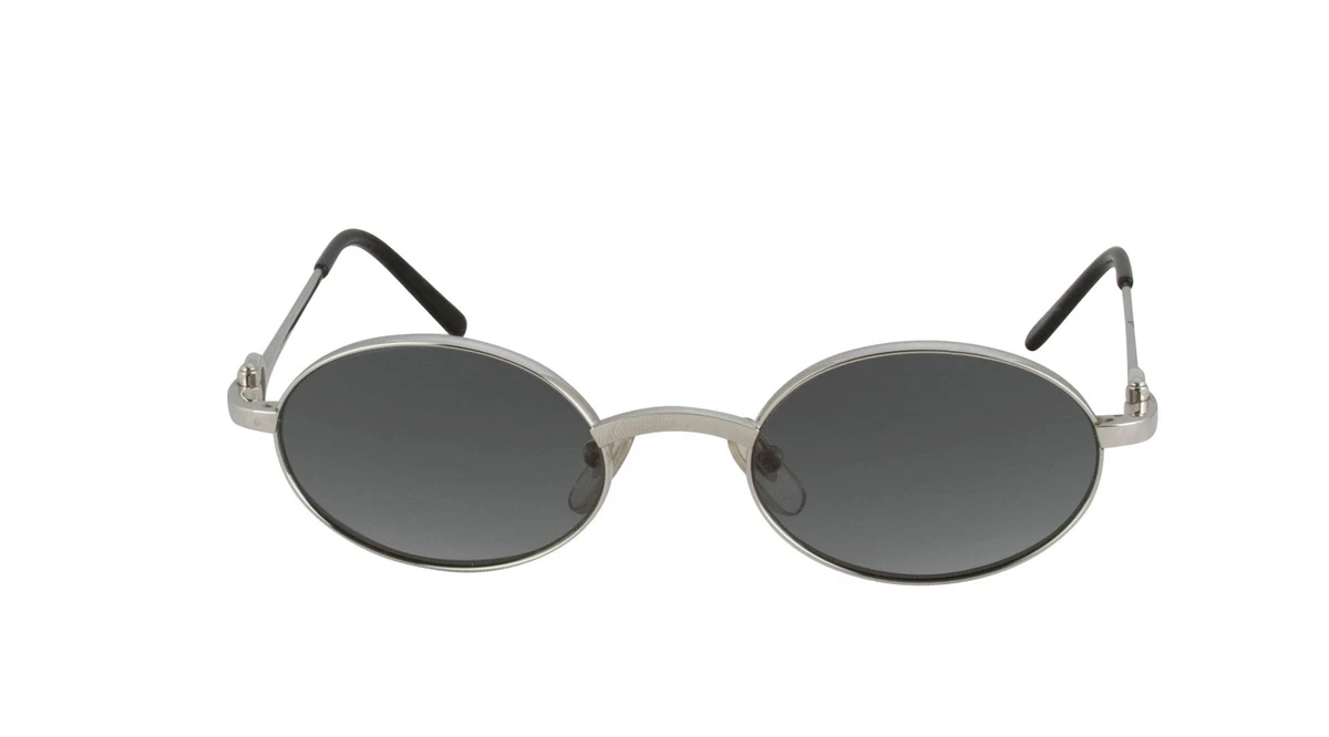 NEW CARTIER OVAL SUNGLASSES T8200314 PLATINUM FRAME GREY LENS