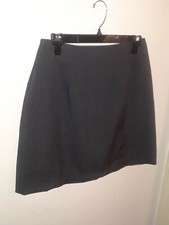 Dark Gray Short Ladies Skirt Business Professional School Girl Style 11/12 EUC