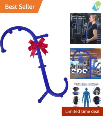 BPA-Free Blue Massage Trigger Point Cane - Lightweight & Portable Relief Tool