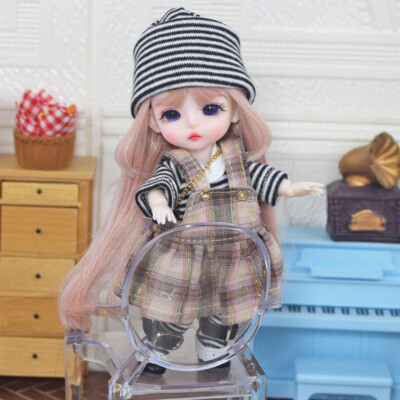 Adorable doll 1/12 Bjd Doll Ob11 12cm Mini Dolls Princess Dress Up Cute