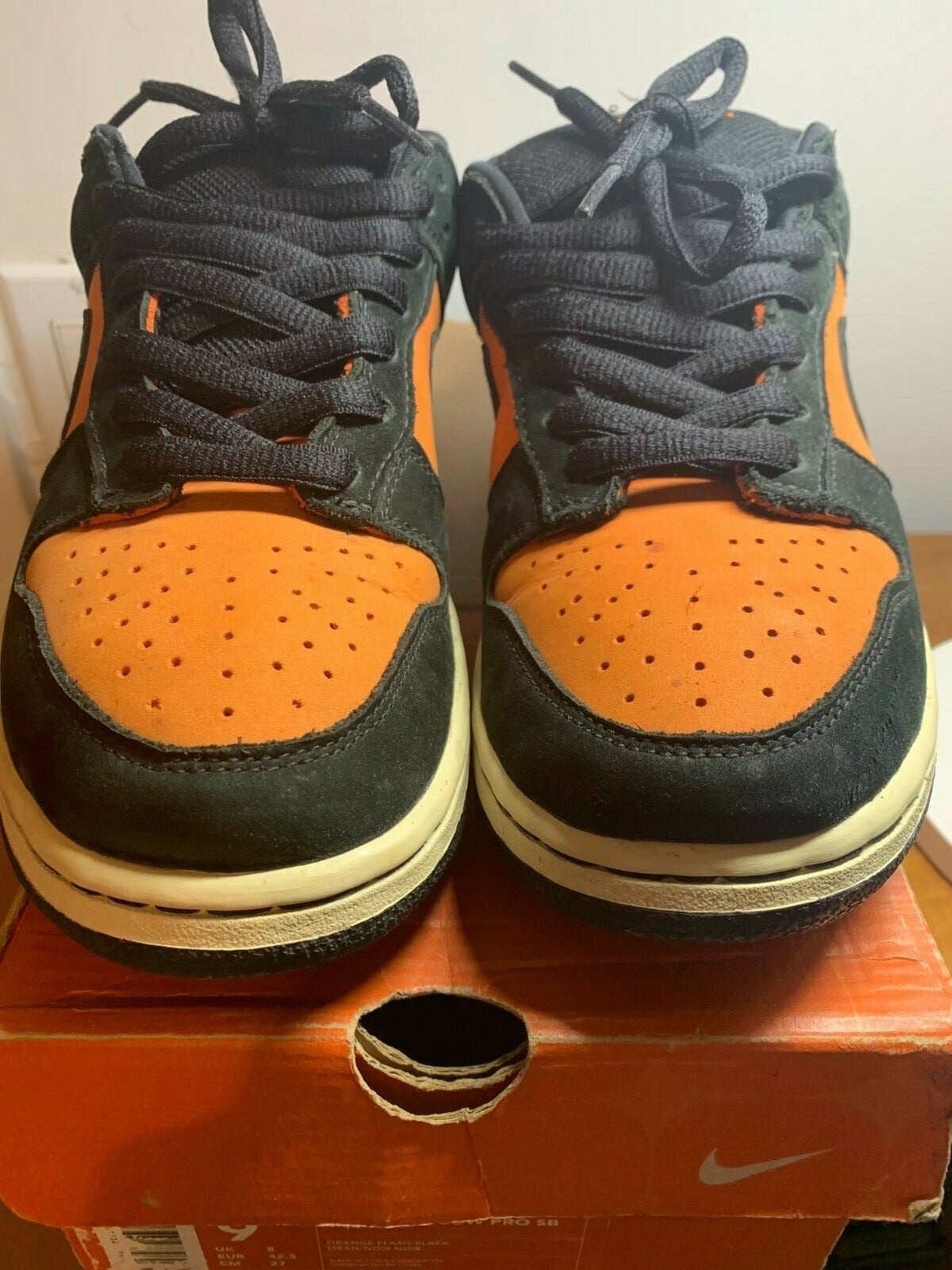 2002 Vintage Nike Dunk Low Pro SB Orange Flash/Black 
