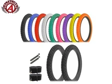 ALTALINE DURABLE BICYCLE WIRE BEAD TIRE 18 X 2.125 BMX COMP III W/TUBES & LEVERS