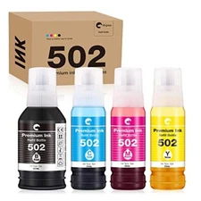 Hiipoo Compatible 502 for Sublimation Ink Refill Bottles for Ecotank ET-2750 ...