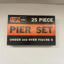 ATLAS N Gauge #2541 vintage Gray PLASTIC 25 PIECE PIER SET Made in USA C-7 OB