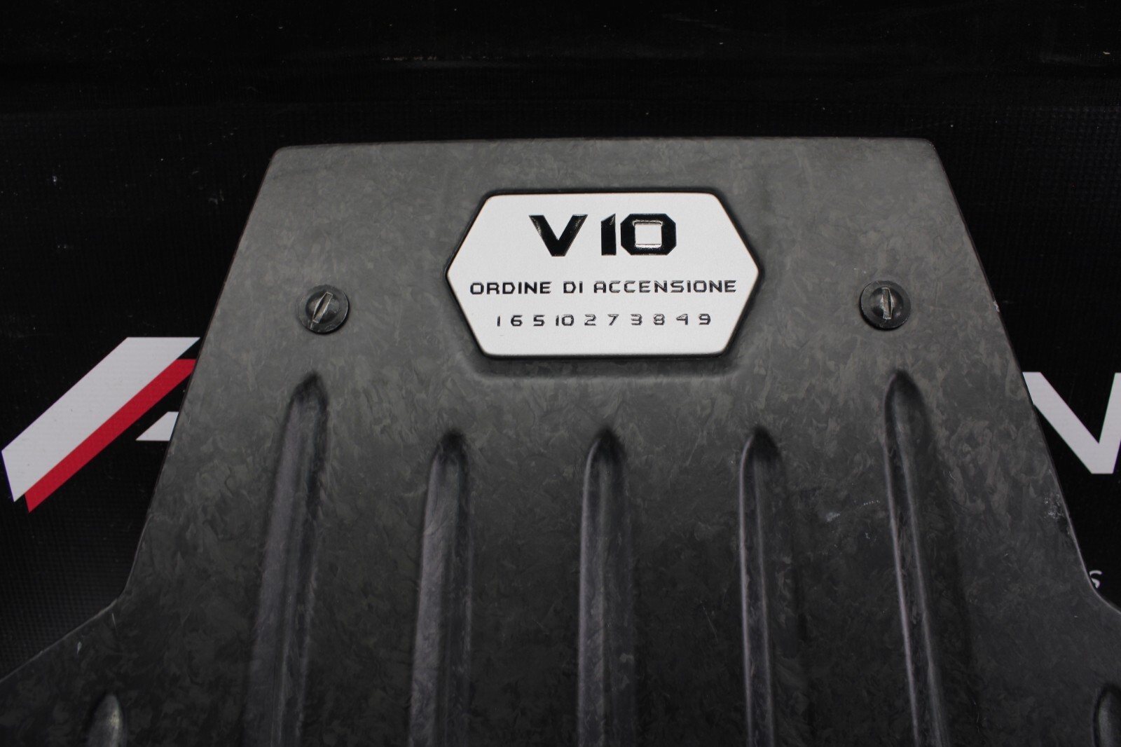 2015 LAMBORGHINI HURACAN COVER (CARBON FORGED) ENGINE BAY TRIM PANELS OEM LH RH