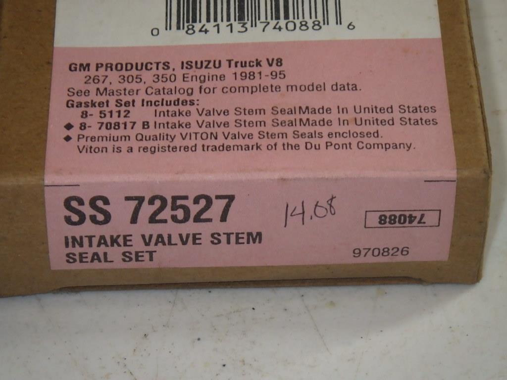 Engine Valve Stem Oil Seal Set K FelPro SS 72527 GM 198195 ISUZU TRUCK NEW eBay