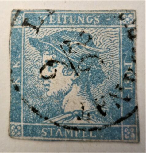 Austria Newspaper Postage Stamps Mercury blue. Variation Lot - Picture 2 of 6