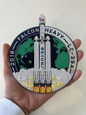 Authentic SpaceX FALCON HEAVY 2018-LC-39A-INAUGURAL 5 7/8" FH Launch PATCH
