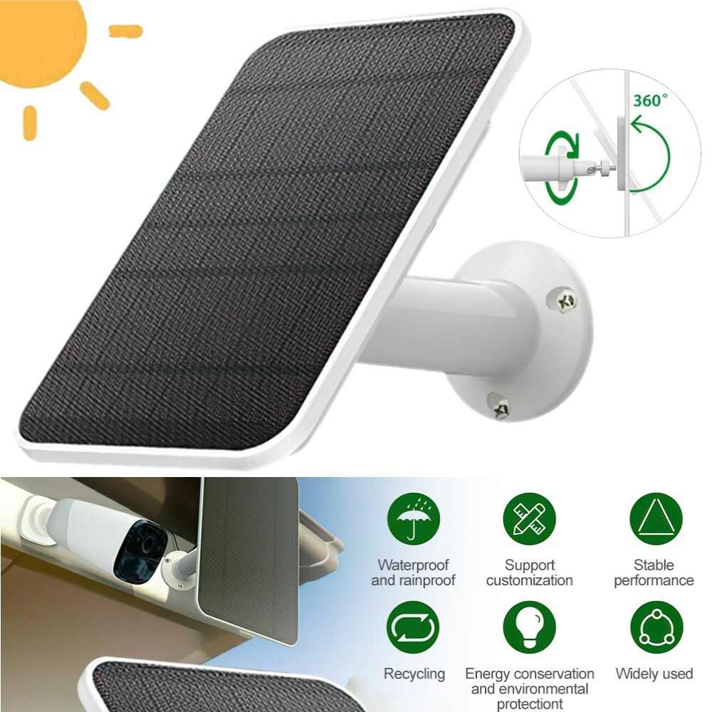 Voor 10W 5V zonnepaneel IP65 weerbestendig Solar voor Arlo Pro 5S/4/3 Voor 10W 5V zonnepaneel IP65 weerbestendig Solar voor Arlo Pro 5S/4/3