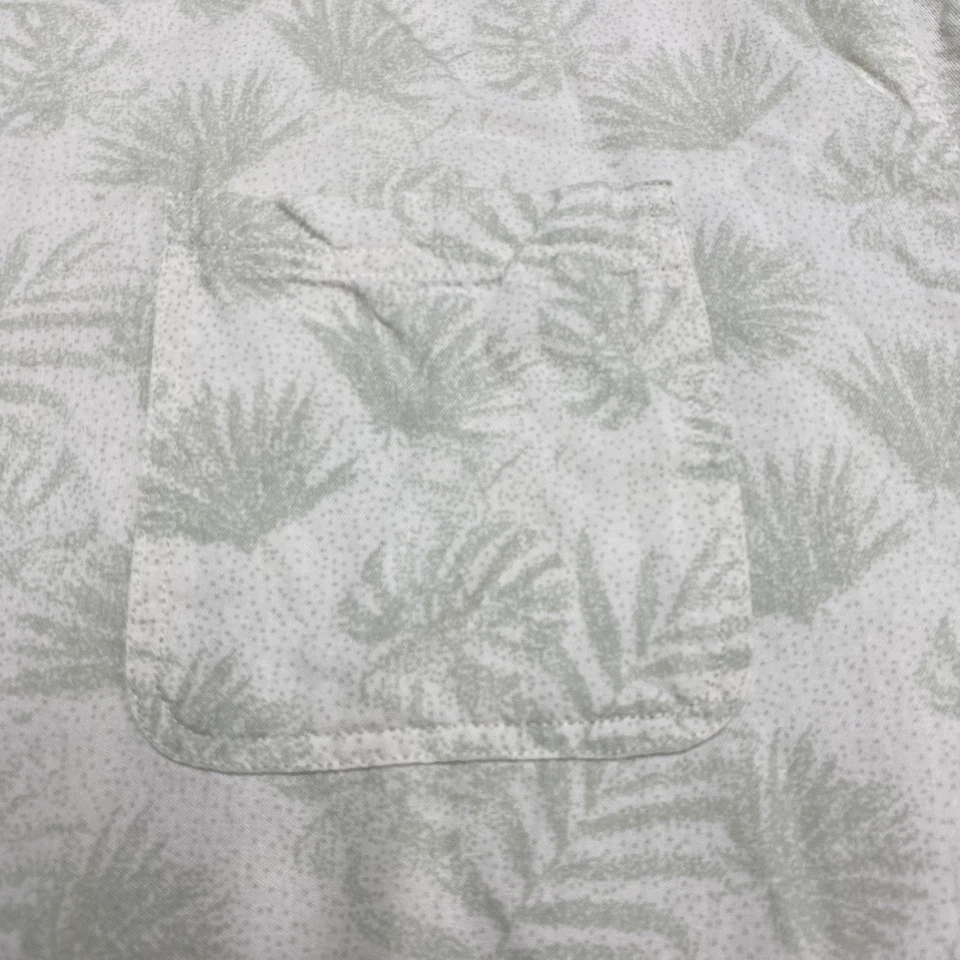 Nat Nast 衬衫男式 XXL 2XL 米色花卉豪华原装纽扣夏威夷丝绸 — 第 4/4 张图片