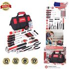 Essential 215-Piece Hand Tool Set with Heat-Treated Pliers and Storage Bag
