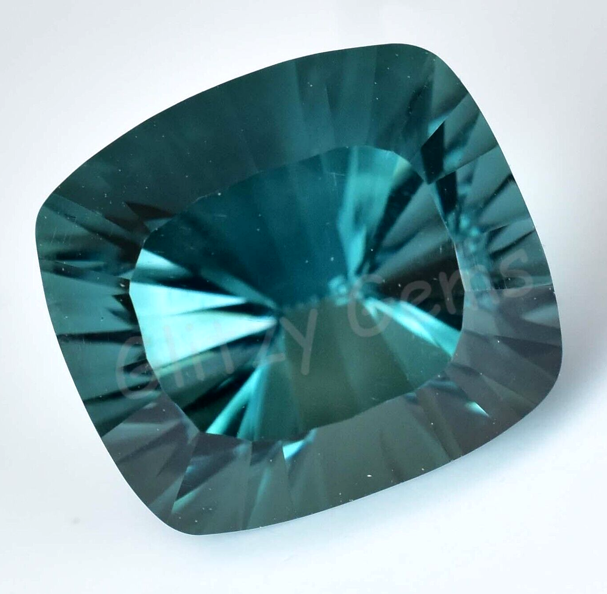 Tourmaline Paraiba Brute Naturelle - Pierre Précieuse Bleu-vert Fluorescente, 6 Carats, Taille Poire