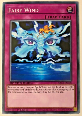 Yu-Gi-Oh! TCG Fairy Wind Speed Duel: Battle City Box SBCB-EN018 1st Edition...