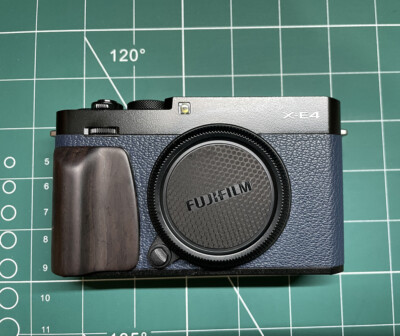 Ebony Wood Wooden Handgrip For Fujifilm X-E4 Camera Fuji XE4