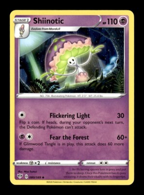 Pokemon Darkness Ablaze SHIINOTIC 80/189 | eBay