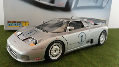 1991 Bugatti EB 110 # 1 1/18 Kit Mounted BURAGO 7035 Miniature Car Collection