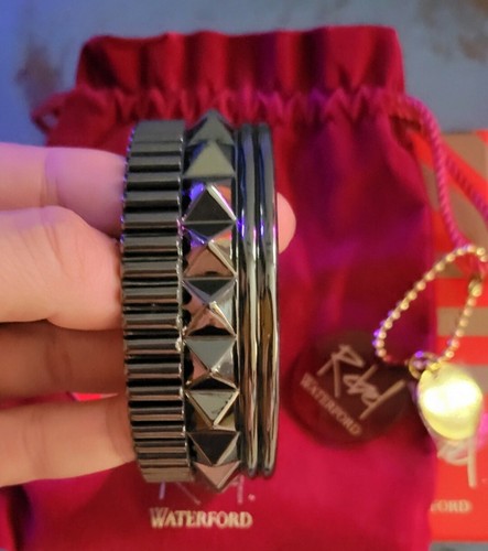 Waterford Rebel- Gracie- Cuff Bracelet- Gunmetal $175 So Cool and Wild Unique - Picture 2 of 5