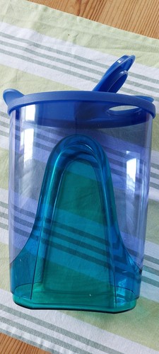 Tupper Ware Eleganzia Kanne 1,4 Liter Saft Vorrat blau durchsichtig - N E U  TOP - Bild 1 von 9