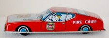 FIRE CHIEF TIN TOY FRICTION CAR MADE IN JAPAN