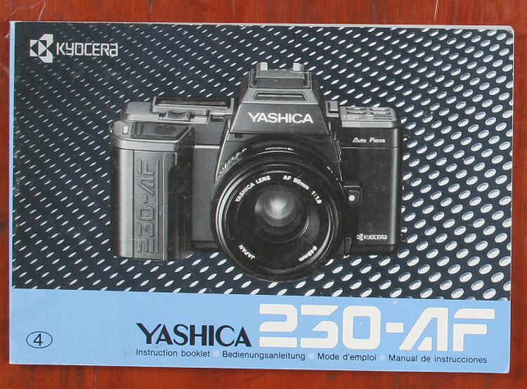 YASHICA 230 AF INSTRUCTION BOOK/150628 | eBay