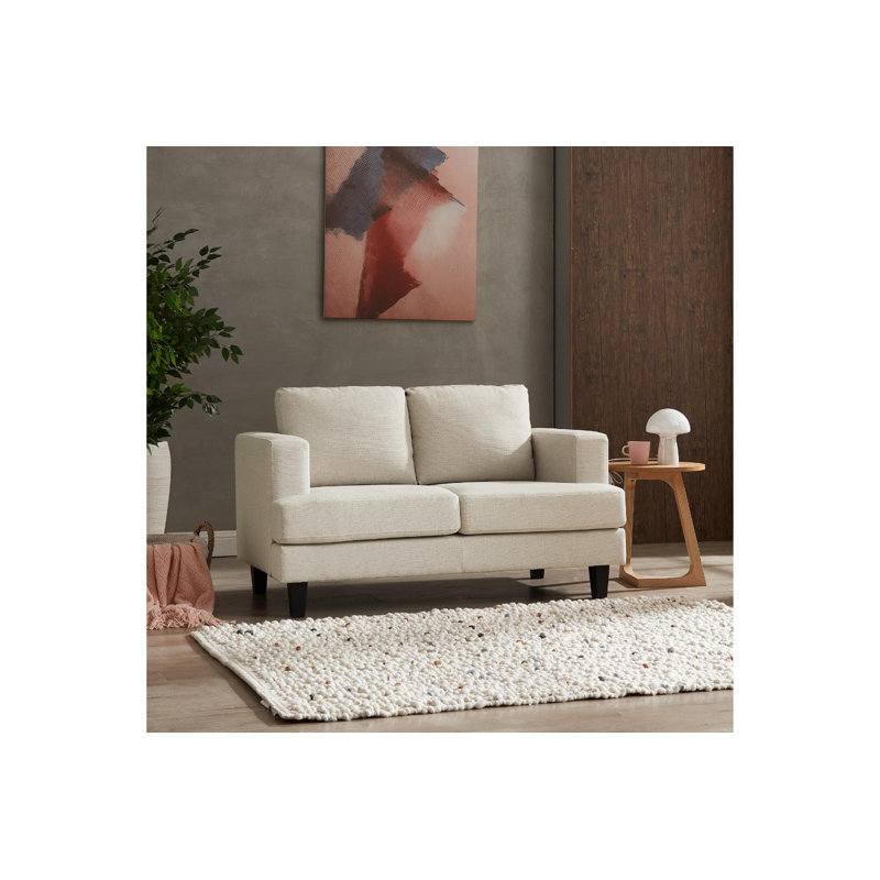 Chadbourne Cream Fabric Upholstered 2 Seater Sofa RRP £379.99