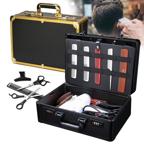 Portable Barber Carrying Case Styling Tools Accessories Travel Storage Case Box - Picture 3 of 11
