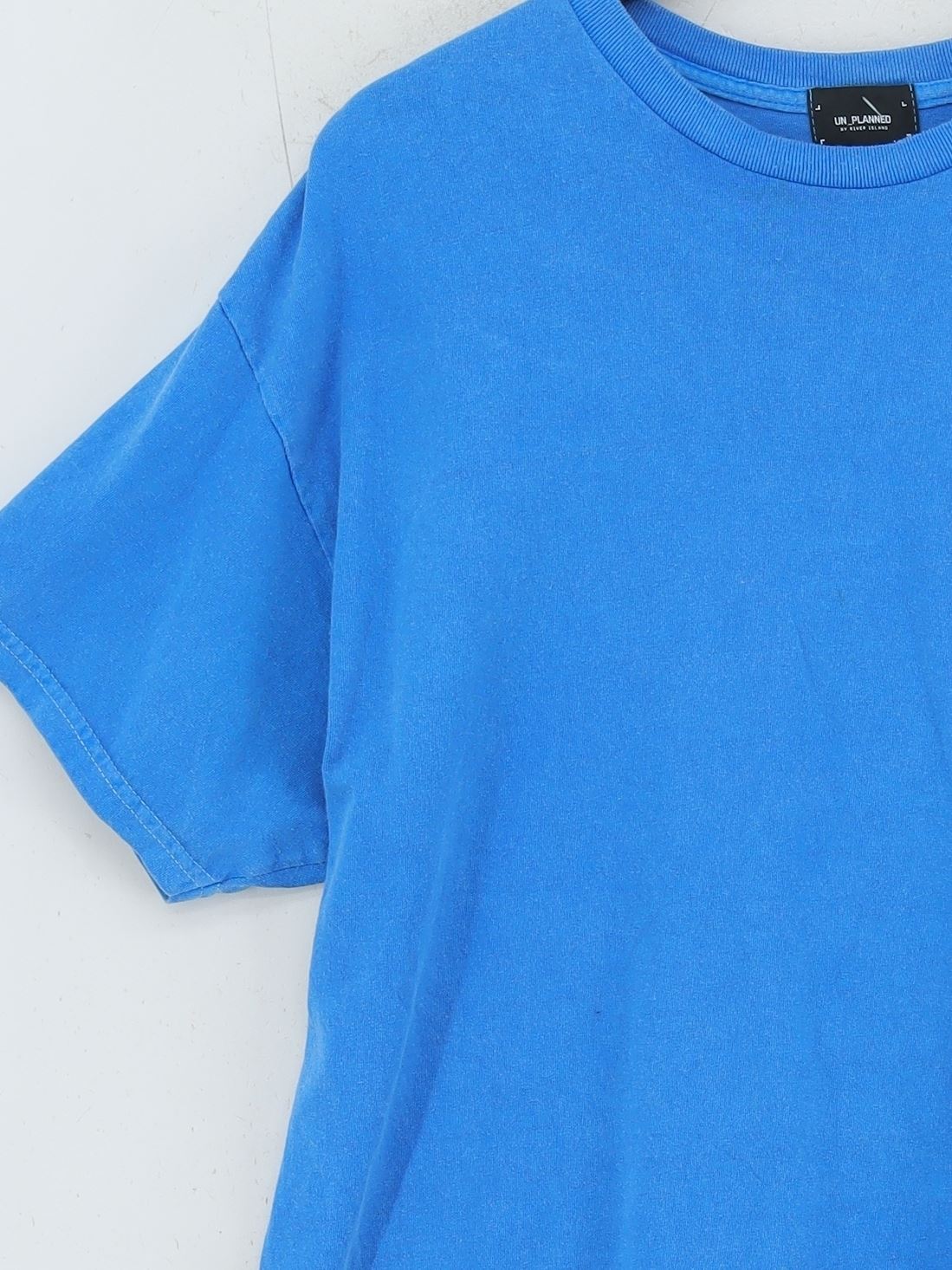 ALTRA T shirt uomo River Island L blu grafica 100% altro basic