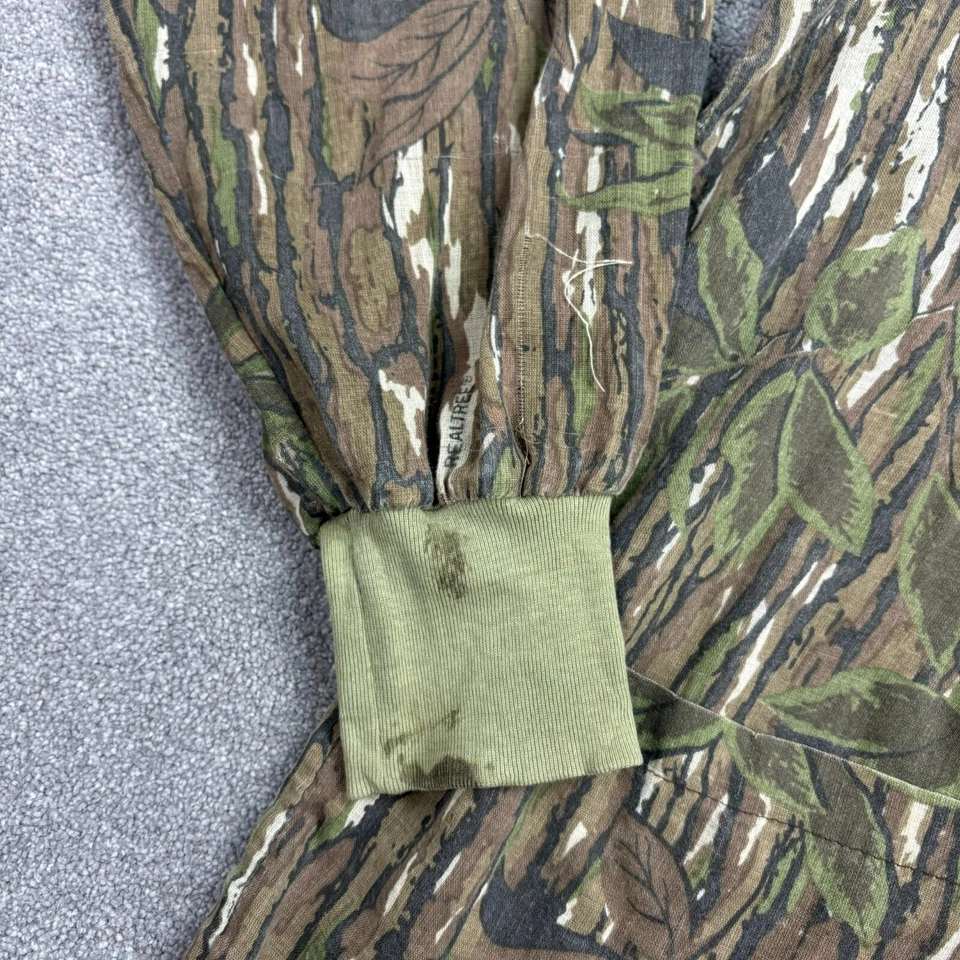 Chaqueta RealTree Adulto Grande Verde Ropa de Trabajo Lona Camuflaje Caza Hecho en EE. UU. Abrigo Hombres Foto 3 de 4